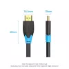 HDMI-Kabel Vention 2 m, HDMI 2.0, 18 Gbit/s, 4K@60Hz, HDR, ARC, Ethernet, schwarz