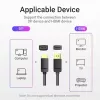 Vention DP-auf-HDMI-Kabel 1,5 m Schwarz DisplayPort HDMI 1,5 m