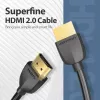 Vention Tragbares HDMI-Kabel 1M Schwarz 2.0 18 Gbit/s