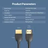 Vention Tragbares HDMI-Kabel 3M Schwarz HDMI 2.0 18 Gbit/s