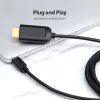 Vention Typ-C-auf-HDMI-Kabel 2 m Schwarz USB Typ-C HDMI