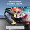 DisplayPort-Kabel, Stecker-Stecker, Vention, 1,5 m, 4K HD, Schwarz, 6 mm Durchmesser