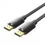 DisplayPort-Kabel, Stecker-Stecker, Vention, 1,5 m, 4K HD, Schwarz, 6 mm Durchmesser