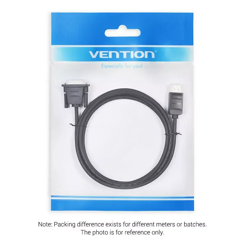 DisplayPort-auf-DVI-Kabel Vention HAFBH – DisplayPort auf DVI, 1 m, schwarz, 5,2 mm