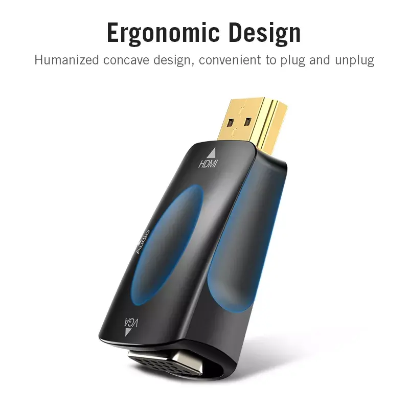 HDMI-zu-VGA-Konverter Vention AIDB0 1080p Schwarz
