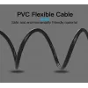 Audio-Kabel Vention 3,5 mm Klinke auf 2×Cinch, 1,5 m, Aluminium/Schwarz