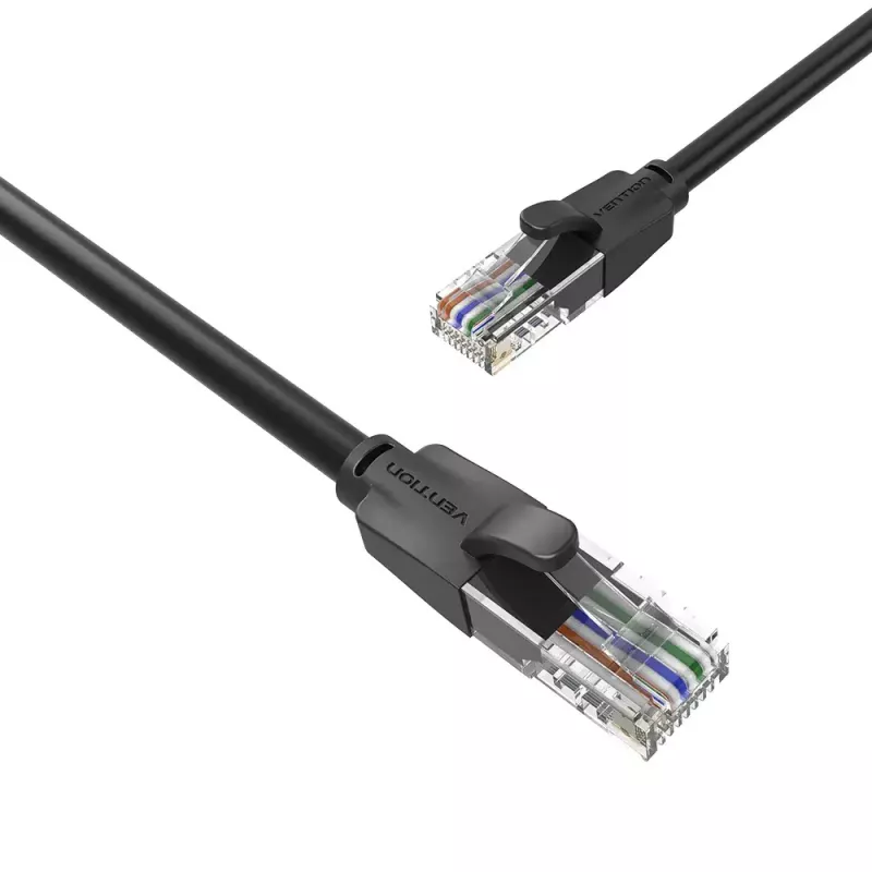 Vention Cat.6 UTP-Patchkabel 3m Schwarz 1000 Mbit/s RJ-45
