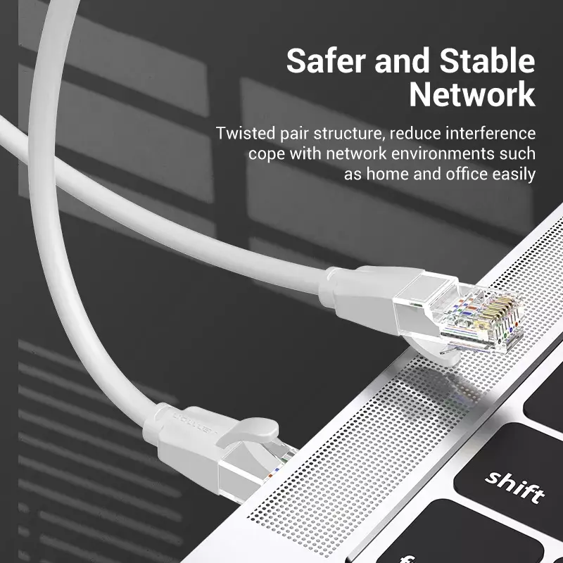 Netzwerkkabel Vention Cat.6 UTP Patchkabel 3M Grau