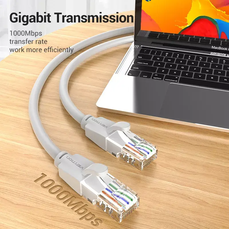 Netzwerkkabel Vention Cat.6 UTP Patchkabel RJ-45 5M Grau