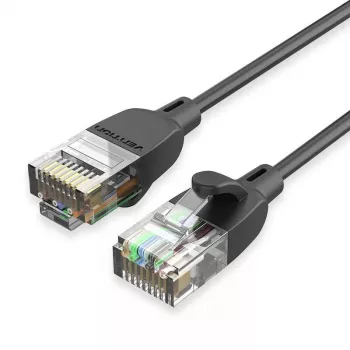 Netzwerk-Patchkabel Vention Cat.6A U/UTP 5 m, RJ-45 zu RJ-45, schwarz