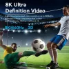 Vention bidirektionaler 2-Port-8K-HDMI-Umschalter AKPH0, HDMI 2.1, 7680×4320@60Hz, USB-C-Stromversorgung, Aluminium, Grau
