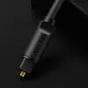 Optisches Glasfaserkabel Vention 1M Schwarz TOSLINK Stecker auf Stecker