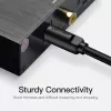 Optisches Glasfaserkabel Vention 1M Schwarz TOSLINK Stecker auf Stecker