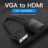 VGA zu HDMI Konverter Vention 0,15 m Schwarz VGA HDMI Mikro-USB Audio