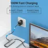 Dockingstation Vention Multifunktions-USB-C auf HDMI USB3.0x3 RJ45 SD TF TRRS 3,5mm PD 0,15M Grau Aluminiumlegierung