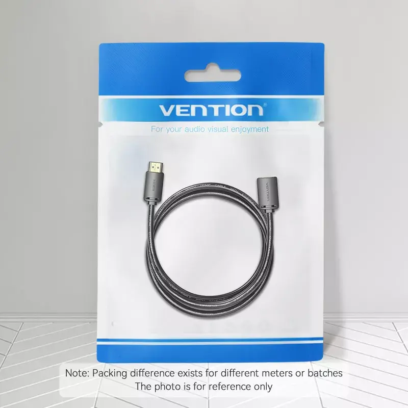 HDMI-Kabel Vention AHCBF 1 m, HDMI-A Stecker auf HDMI-A Buchse, 18 Gbit/s, 4K, schwarz