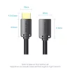 HDMI-Kabel Vention AHCBF 1 m, HDMI-A Stecker auf HDMI-A Buchse, 18 Gbit/s, 4K, schwarz