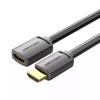 HDMI-Kabel Vention AHCBF 1 m, HDMI-A Stecker auf HDMI-A Buchse, 18 Gbit/s, 4K, schwarz