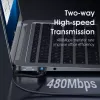 USB 2.0 A–A Kabel Vention 2 m, Schwarz PVC, USB A auf USB A, 0,48 Gbit/s