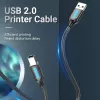 USB 2.0 A Stecker auf B Stecker Kabel Vention COQBJ, 0,5 m, Schwarz, PVC-Mantel, 2 A, 0,48 Gbit/s