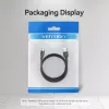 Vention USB 2.0 A-Stecker auf C-Stecker 3A Kabel 0,25 m Schwarz