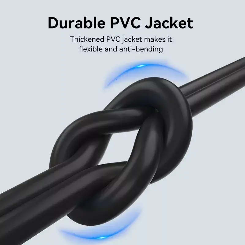 Vention USB 2.0 A-Stecker auf C-Stecker 3A Kabel 0,25 m Schwarz