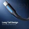 Vention USB 2.0 A Stecker auf C Stecker 3A Kabel 0,5 m Schwarz