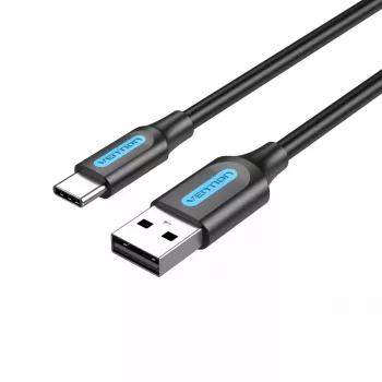 Vention USB 2.0 A Stecker auf C Stecker 3A Kabel 0,5 m Schwarz