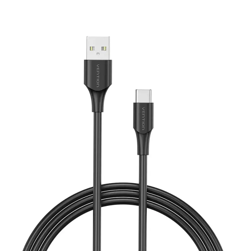 Vention USB 2.0 A Male to C Male 3A Kabel 0.5M Schwarz