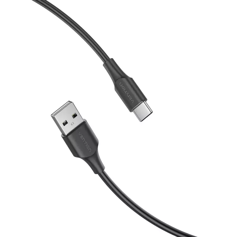 Vention USB 2.0 A Male to C Male 3A Kabel 0.5M Schwarz