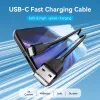 Vention USB 2.0 A Male to C Male 3A Kabel 0.5M Schwarz