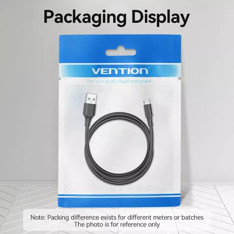 Vention USB 2.0 A Stecker auf Micro-B Stecker 2A Kabel 2M Schwarz