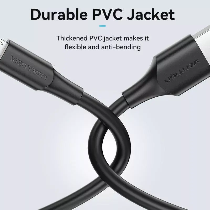 Vention USB 2.0 A Stecker auf Micro-B Stecker 2A Kabel 2M Schwarz