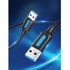 USB-A-auf-USB-A-Kabel Vention CONBD 0,5 m, USB 3.2 Gen 1 (5 Gbit/s), Schwarz