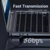 USB-A-auf-USB-A-Kabel Vention CONBD 0,5 m, USB 3.2 Gen 1 (5 Gbit/s), Schwarz