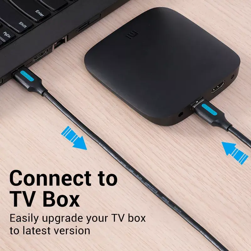 USB-A-auf-USB-A-Kabel Vention CONBD 0,5 m, USB 3.2 Gen 1 (5 Gbit/s), Schwarz