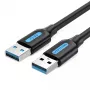 USB-A-auf-USB-A-Kabel Vention CONBD 0,5 m, USB 3.2 Gen 1 (5 Gbit/s), Schwarz