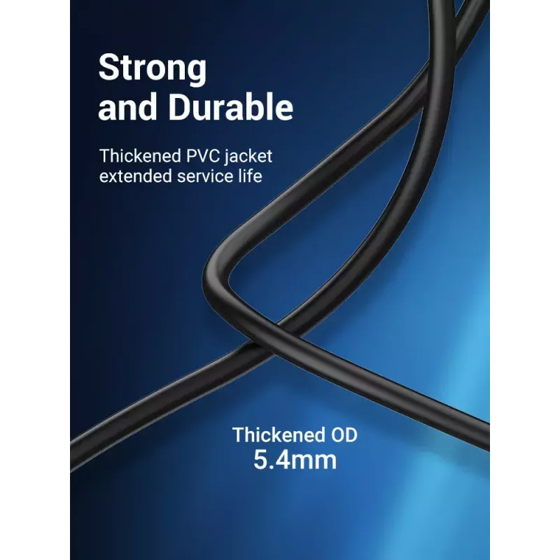Vention USB 3.0 A auf B Kabel 3 m — USB 3.2 Gen 1 (5 Gbit/s), Schwarz, vernickelte Steckverbinder