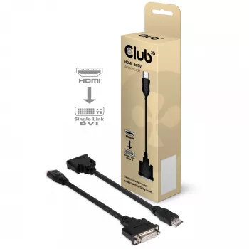 CLUB3D HDMI auf DVI Single Link Passiv-Adapter 0,40 m HDMI DVI