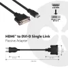 CLUB3D HDMI auf DVI Single Link Passiv-Adapter 0,40 m HDMI DVI