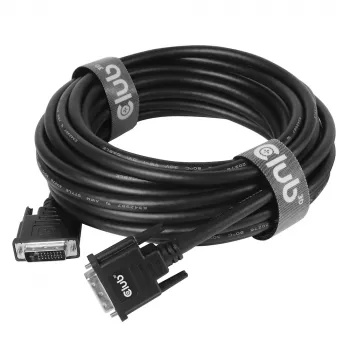 CLUB3D DVI-D Dual Link 24+1 M/M Kabel 3m/9,84ft Bidirektional 28AWG