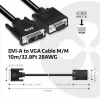 DVI-A-zu-VGA-Kabel M/M CLUB3D CAC-1243 3m 28 AWG Schwarz