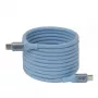 CLUB3D USB-C® Magnetic-Coil 240W PD3.1 Blaues Kabel 2m / 6.56ft Schnellladung