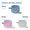 CLUB3D USB-C® Magnetic-Coil 240W PD3.1 Blaues Kabel 2m / 6.56ft Schnellladung