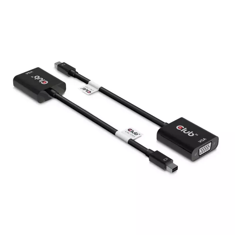 CLUB3D MiniDisplayPort™ auf VGA Schwarz Aktiver Adapter M/F