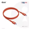 CLUB3D USB2 Typ-C bidirektionales USB-IF-zertifiziertes Kabel Daten 480 Mbit/s, PD 240W (48V/5A) EPR M/M 4m