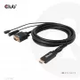 CLUB3D HDMI-zu-VGA-Kabel M/M 2m 28AWG