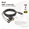 CLUB3D HDMI-zu-VGA-Kabel M/M 2m 28AWG