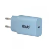 CLUB3D 2-Pack USB-C-Ladegerät 30 Watt Weiß, Innenbereich, AC, Blau