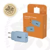 CLUB3D 2-Pack USB-C-Ladegerät 30 Watt Weiß, Innenbereich, AC, Blau